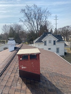 Crown repair and Flashing repair. Bay City Michigan