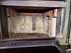 Wood burner flue cleaning.-Caro Michigan