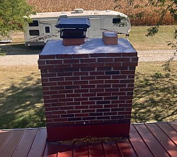 Chimney Flue and Crown repair, Munger Mi